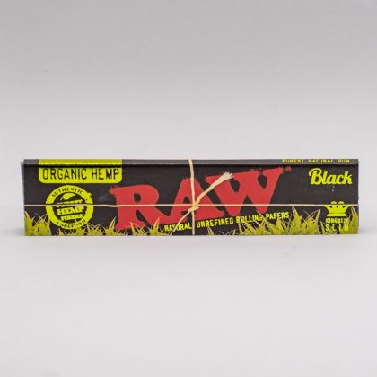 RAW Black Organic Hemp Papers KS Slim
